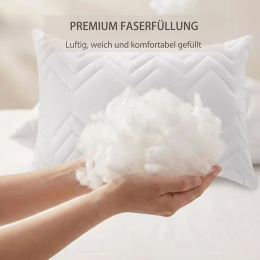 sei Design Microfaserkissen 80x80 Kopfkissen Nackenstützkissen