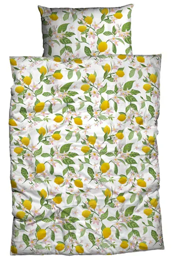 CASATEX Bettwäsche Lemon aus Baumwolle mit Zitronenmotiv