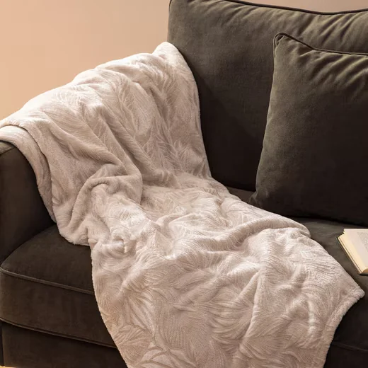 ATMOSPHERA CREATEUR D’INTERIEUR Wohndecke RYO Blattmuster 180x230 cm