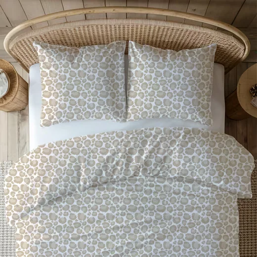 MTONLINEHANDEL Bettwäsche Renforcé Leo Adventure weiß beige braun
