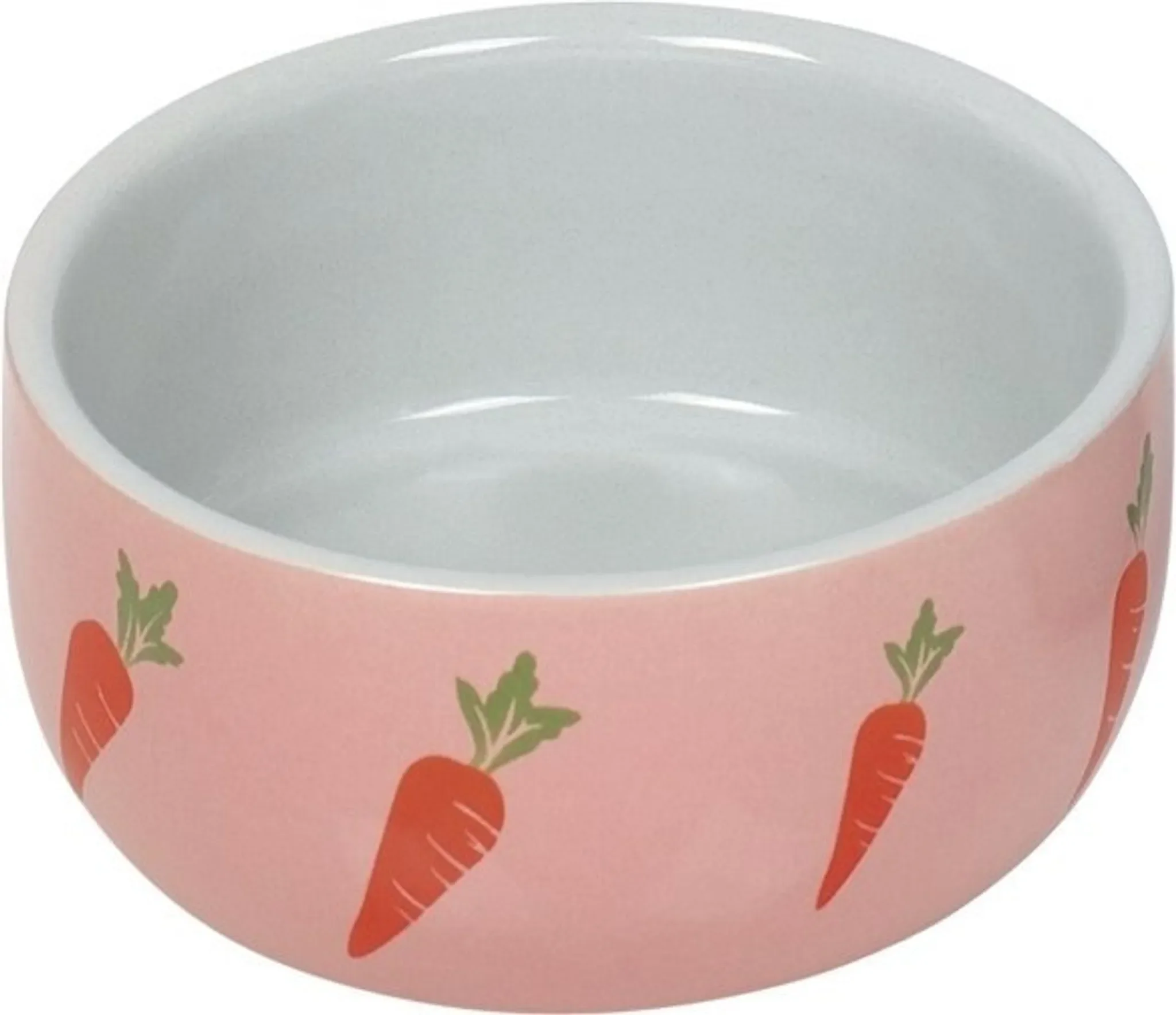 Nobby Nager Keramik Napf "Wortel" Ø11×4,5 cm – rosa, 0,3 l