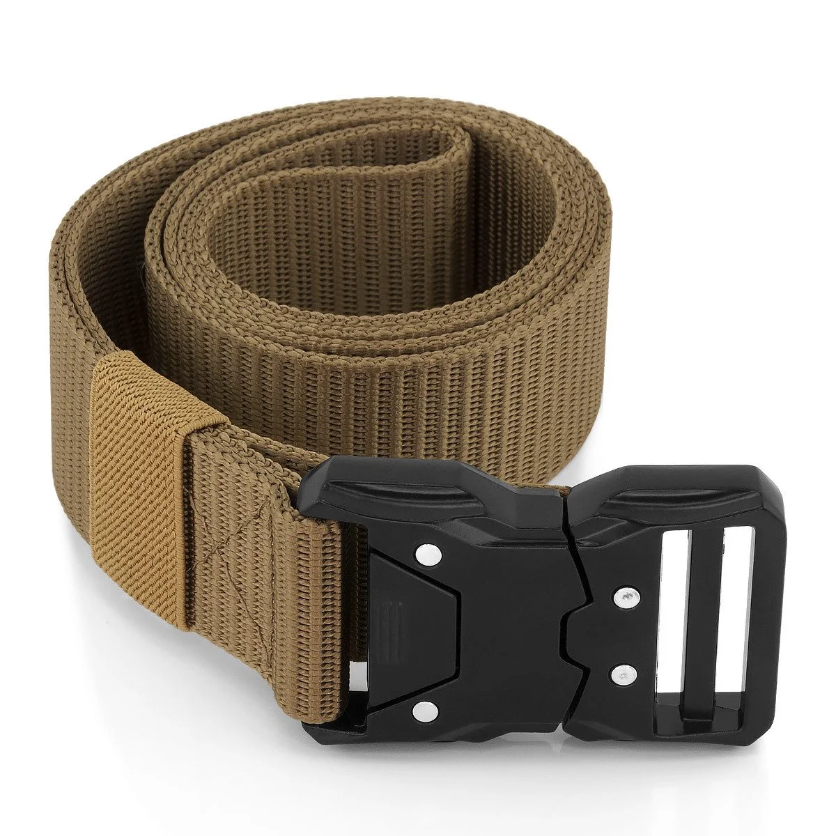 Hüftgürtel taktisch – Nylon Gürtel, Beige, Schnellverschluss