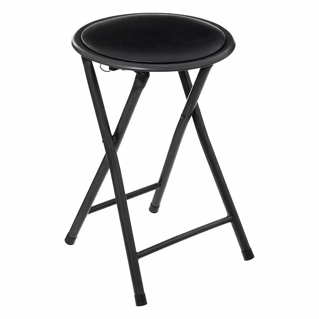 Hocker 46 cm – vielseitig einsetzbar, klappbar, schwarz