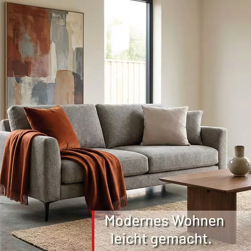 DECO-RAUM Dekokissen für Couch und Sofa mit Füllung und Reißverschluss