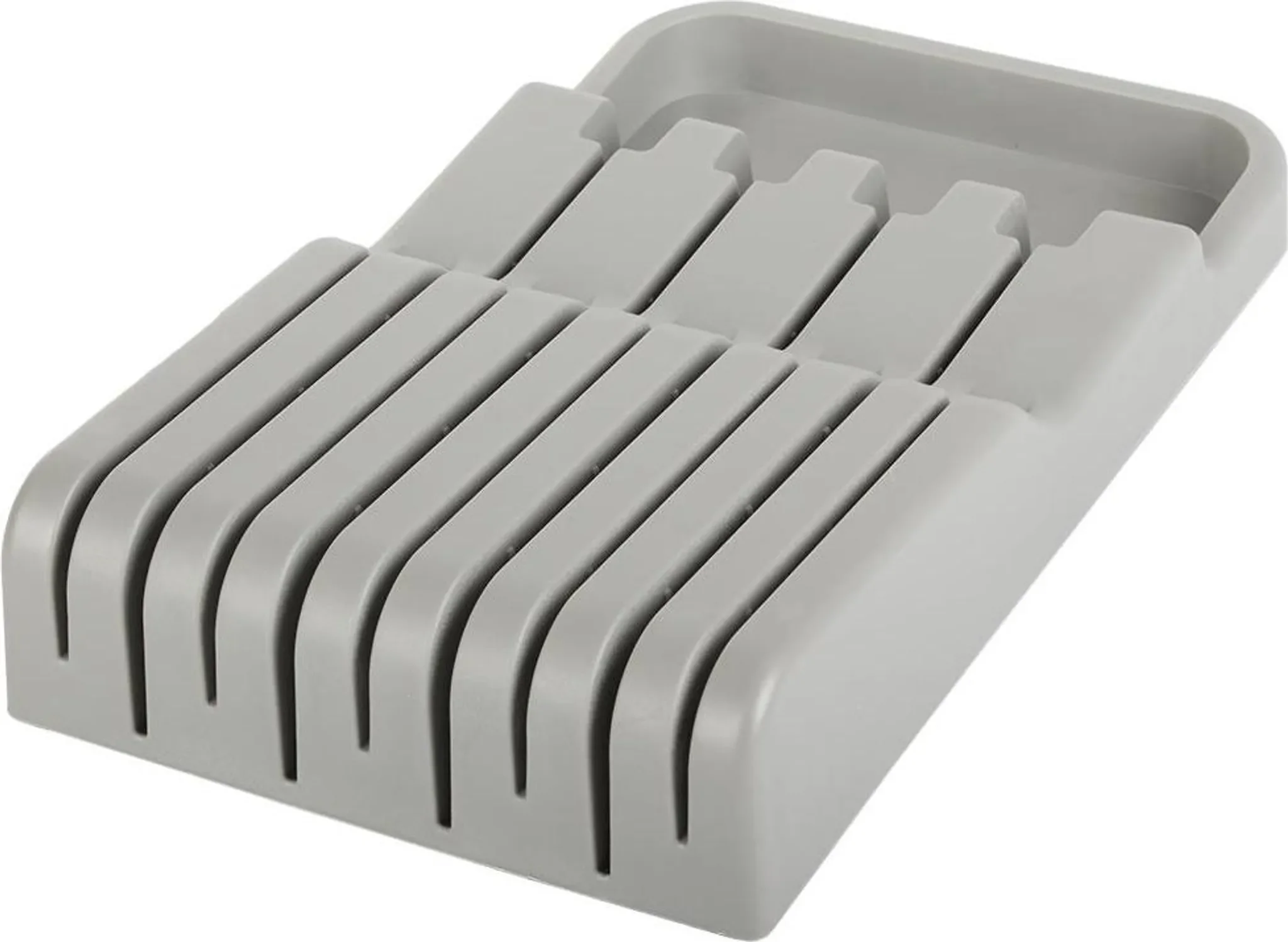 Messer-Organizer für Schubladen – 9 Positionen, grau
