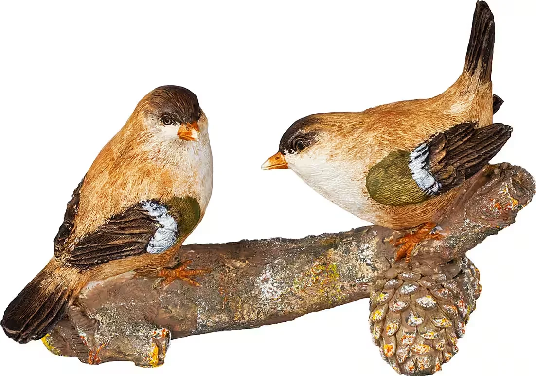 Dekoobjekt – Zwei Vögel auf dem Ast