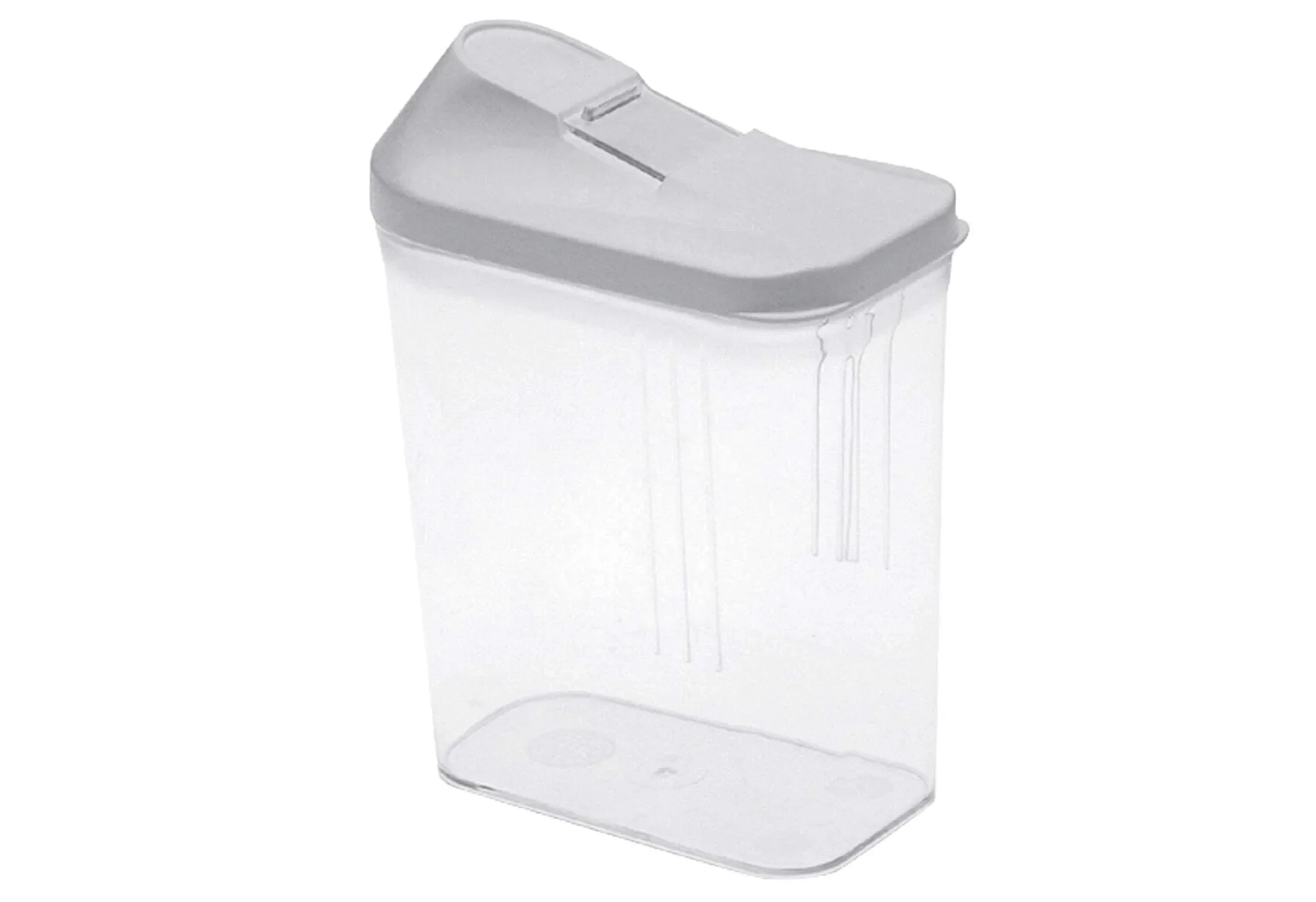 Schütt- & Vorratsdose „Paola“ – 0,75 l, Weiß/Transparent