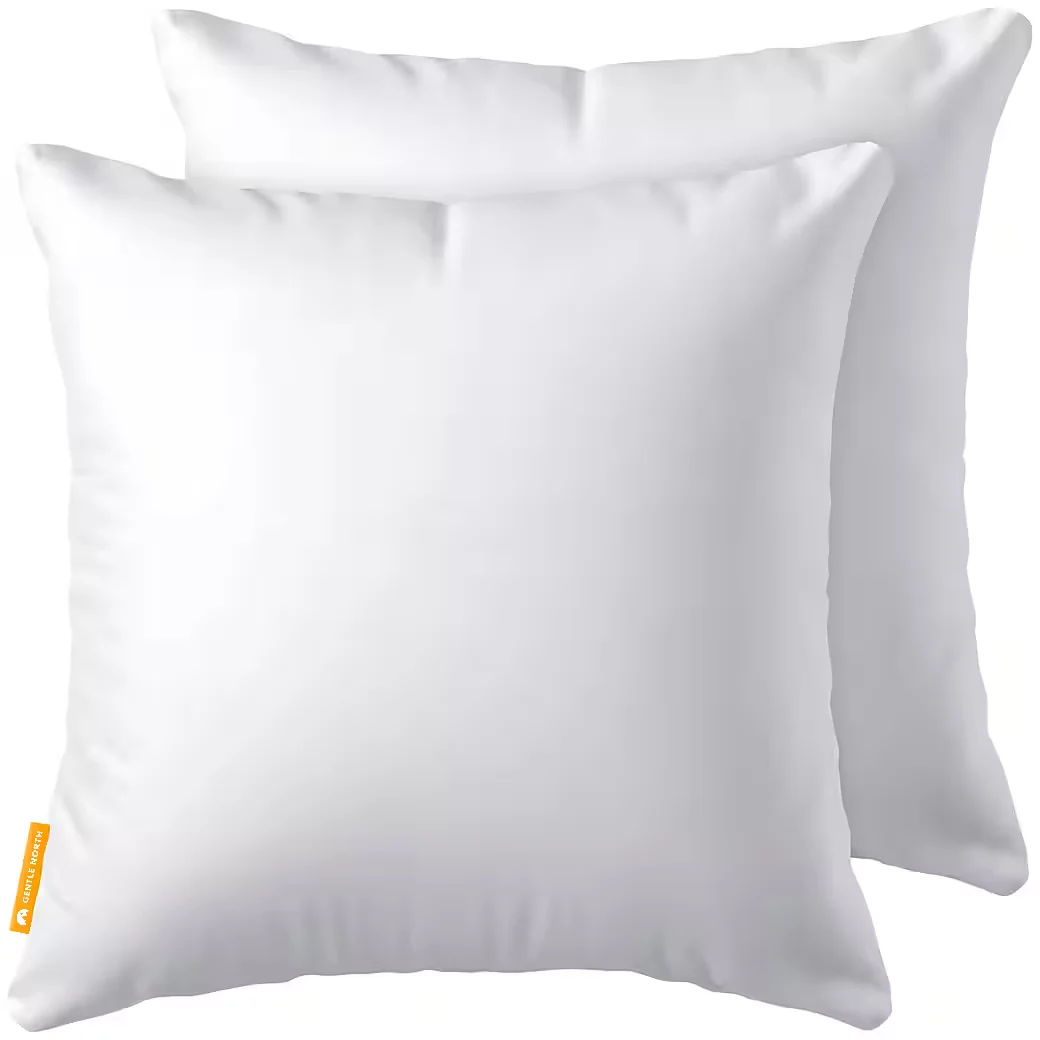 GENTLE NORTH Dekokissen und Kopfkissen 2er Set für Bett und Sofa