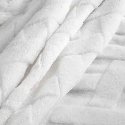 DESIGN91 Wohndecke CARO weiche Kuscheldecke für Sofa und Wohnzimmer