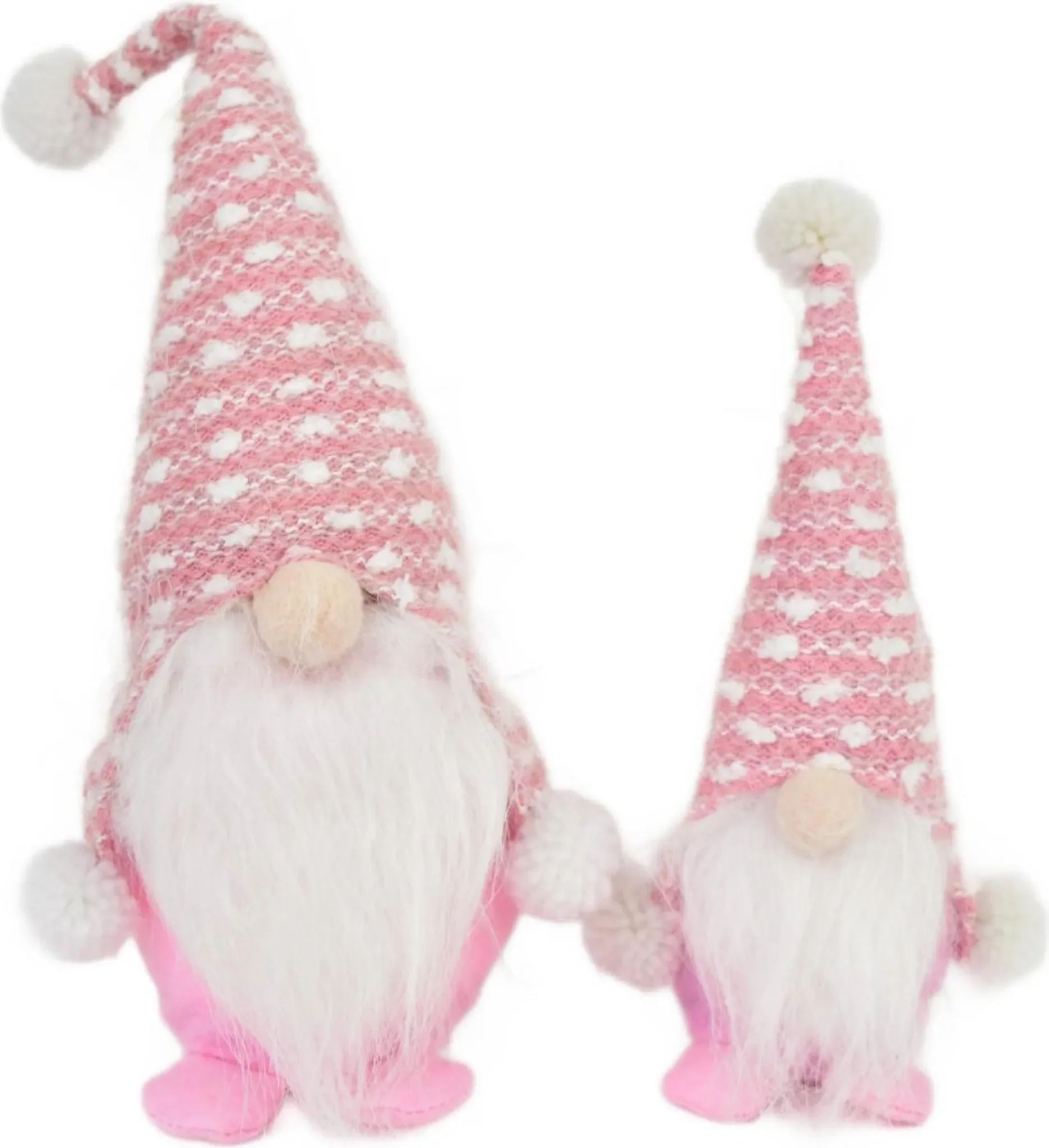 Elf 30 cm mit kleinem Elf 20 cm – 2er-Set, rosa