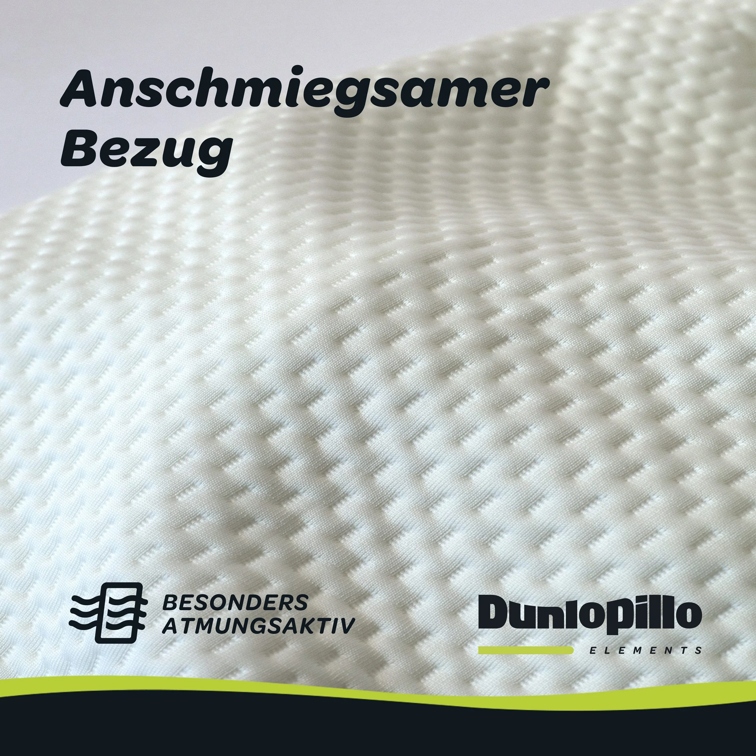 DUNLOPILLO Nackenstützkissen Home Viskoschaum 30x50 cm orthopädisch