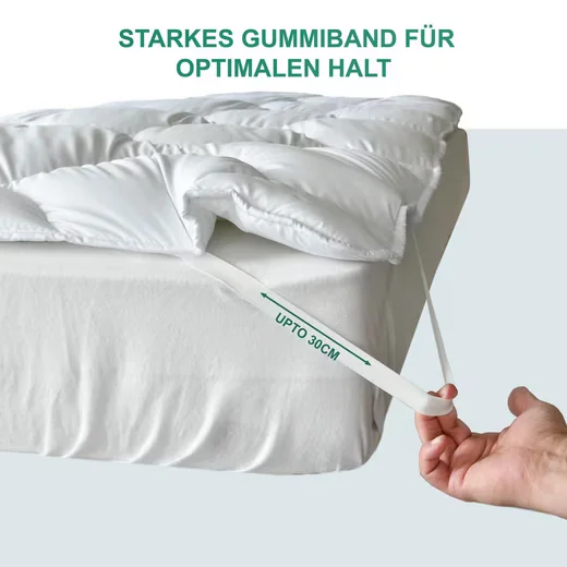 KNERST Matratzenschoner Mikrofaser Waschbar Matratzenauflage Topper