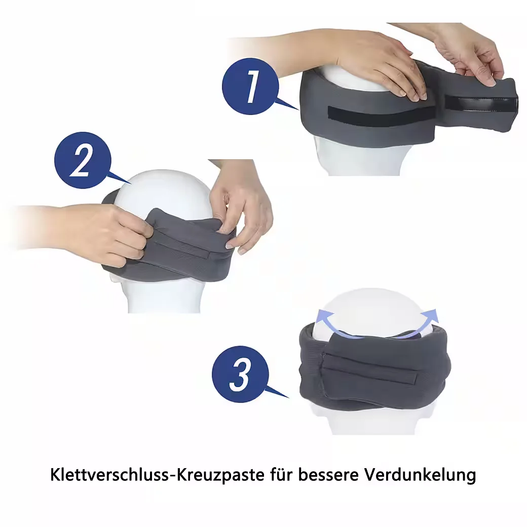 KINSI Schlafmaske aus Baumwolle-Modal, lichtdicht und atmungsaktiv