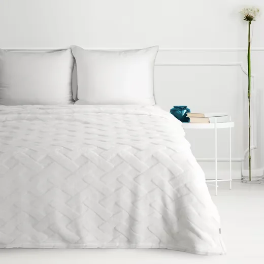 DESIGN91 Wohndecke CARO weiche Kuscheldecke für Sofa und Wohnzimmer