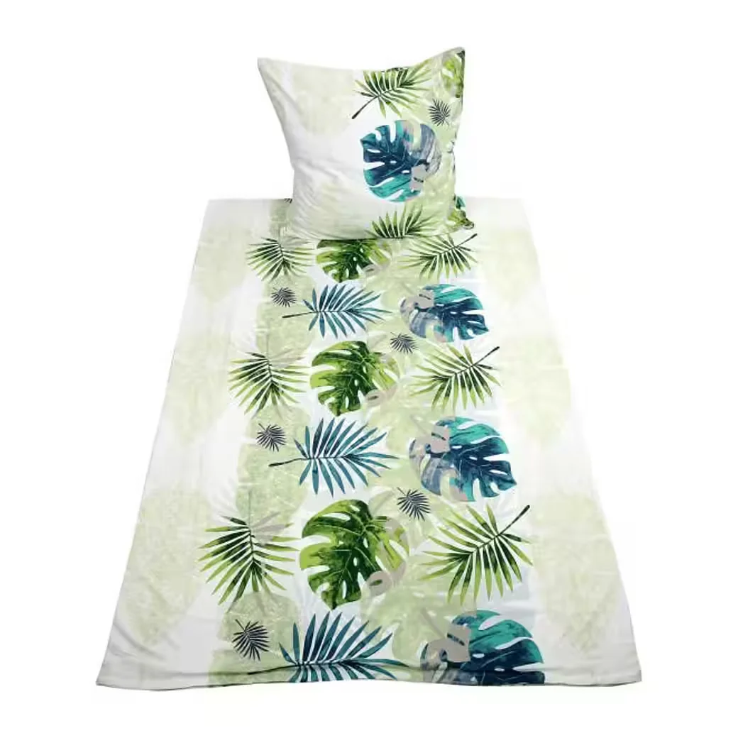 HTI-Living Bettwäsche Set 2-teilig 135x200 cm Monstera