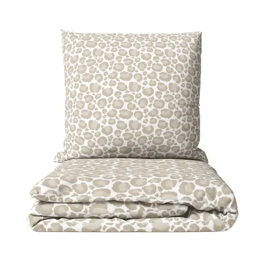 MTONLINEHANDEL Bettwäsche Renforcé Leo Adventure weiß beige braun